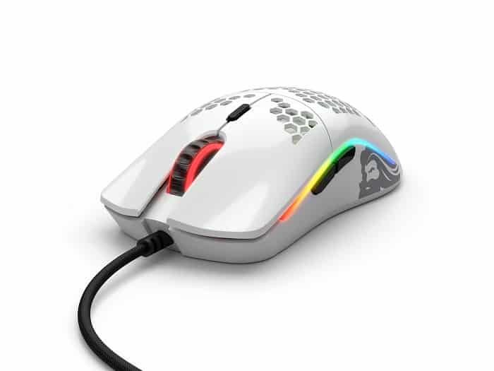 Egér Glorious Model O RGB Optikai USB Glossy Fehér