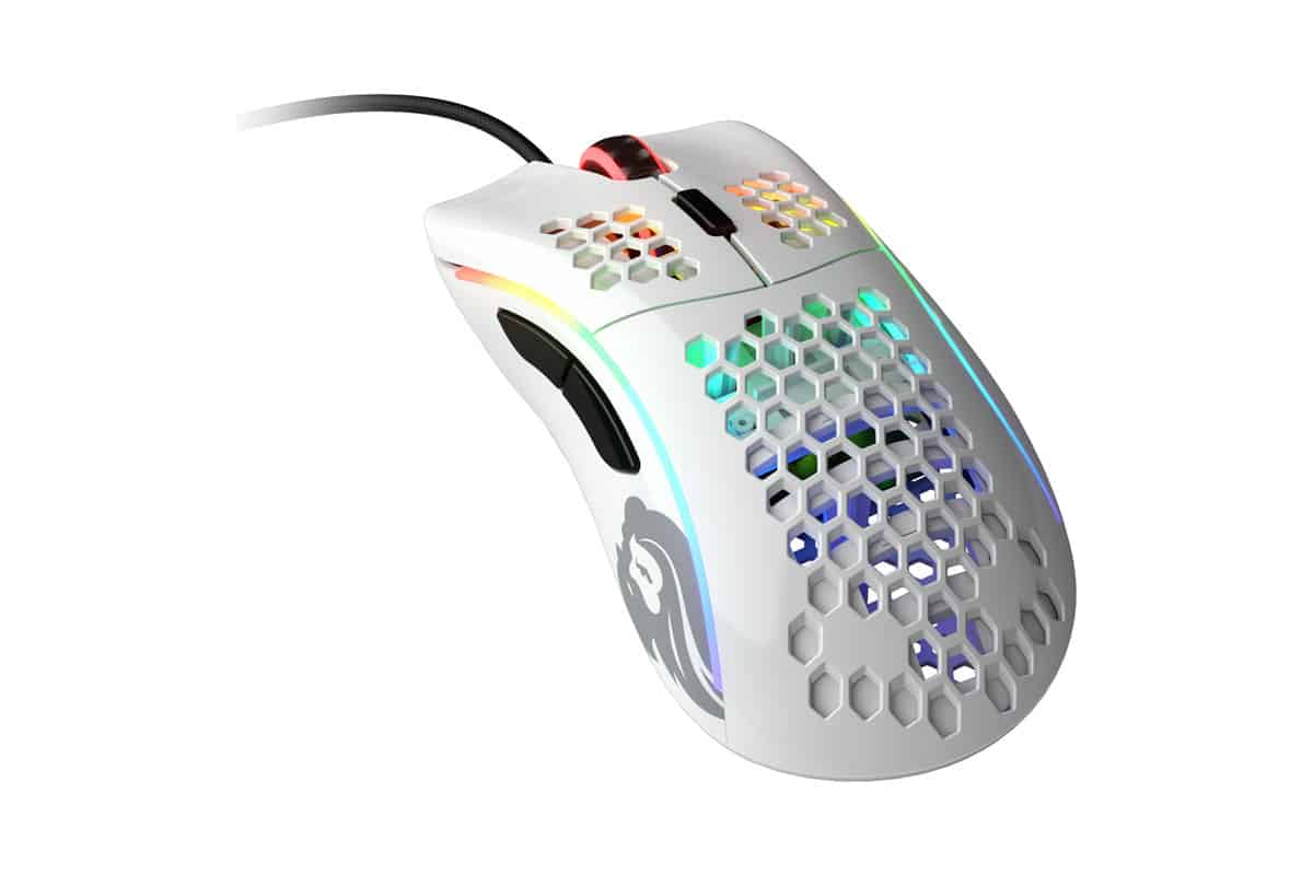 Egér Glorious Model D- RGB Optikai USB Glossy Fehér