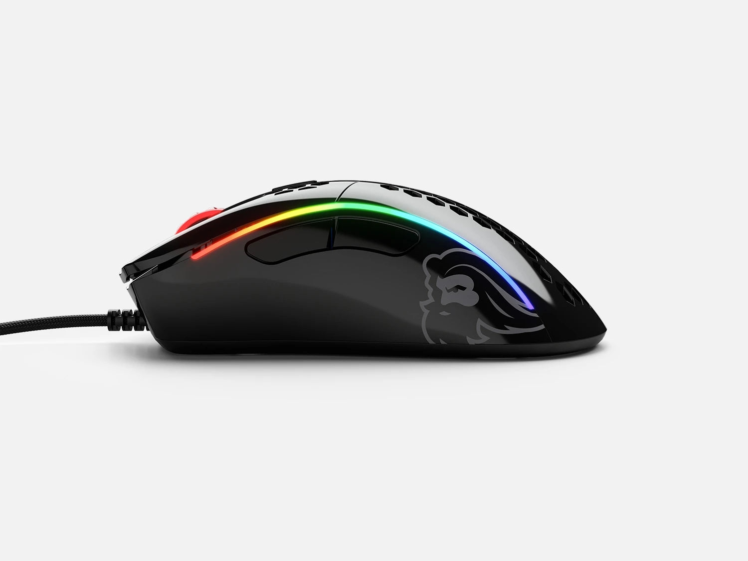 Egér Glorious Model D- RGB Optikai USB Glossy Fekete