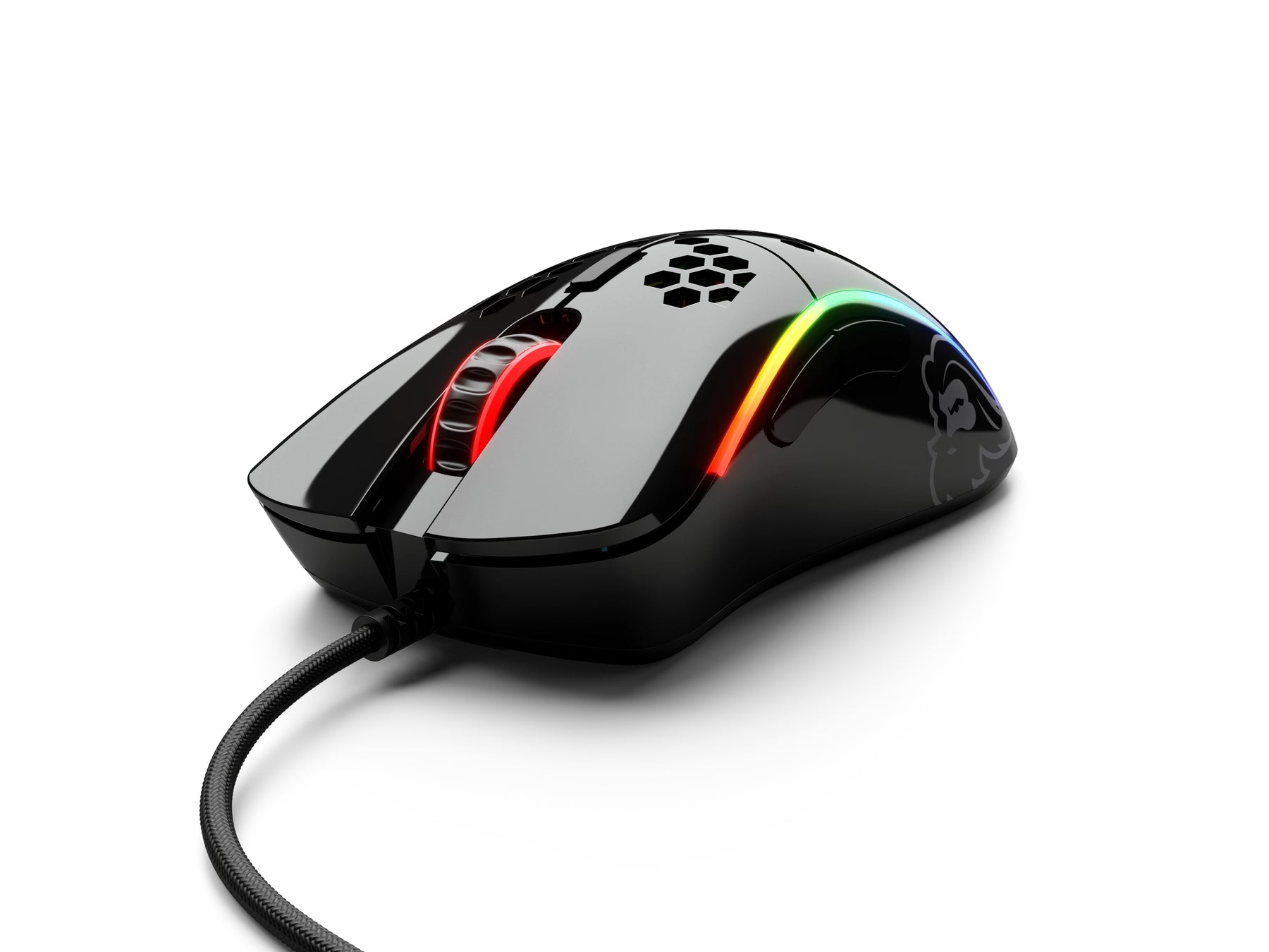 Egér Glorious Model D- RGB Optikai USB Glossy Fekete