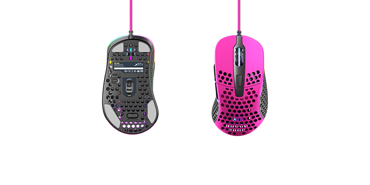 Egér Xtrfy M4 RGB Optikai USB Pink