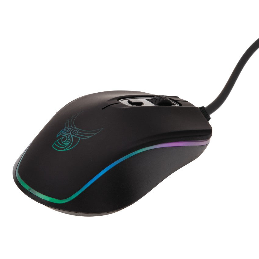 Egér L33T Gaming Tyrfing RGB Optikai USB Fekete