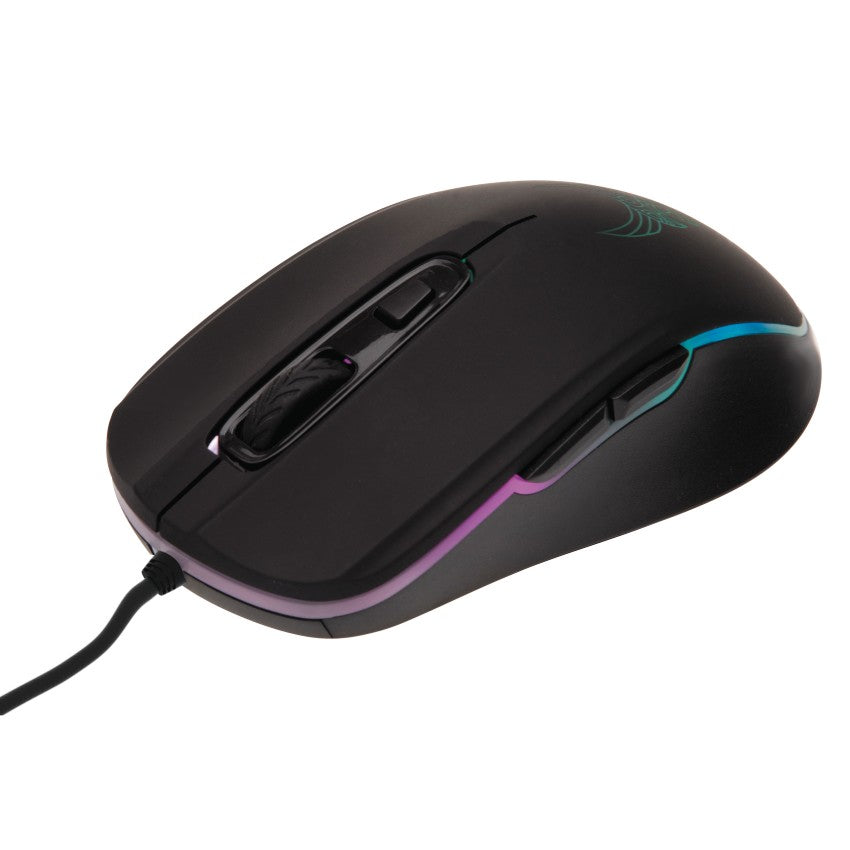Egér L33T Gaming Tyrfing RGB Optikai USB Fekete