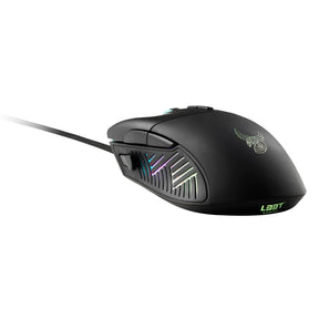 Egér L33T Gaming Gungnir RGB Optikai USB Fekete