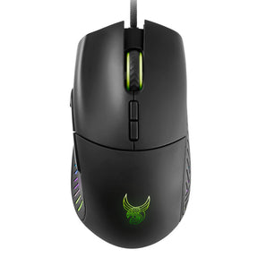 Egér L33T Gaming Gungnir RGB Optikai USB Fekete