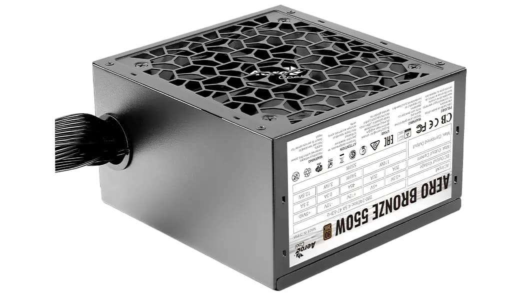 Tápegység Aerocool AERO Bronze 550W 12cm ATX BOX 80+ Bronz