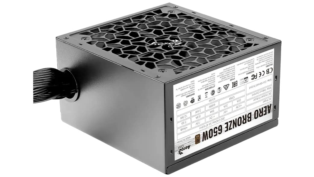 Tápegység Aerocool AERO Bronze 650W 12cm ATX BOX 80+ Bronz