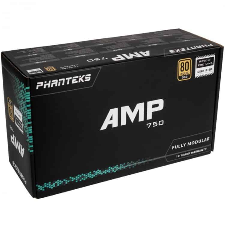 Tápegység PHANTEKS AMP 750W 12cm ATX BOX 80+ Gold Moduláris