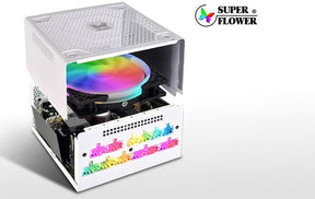 Tápegység Super Flower Leadex III ARGB 650W 13cm ATX BOX 80+ Gold Moduláris Fekete