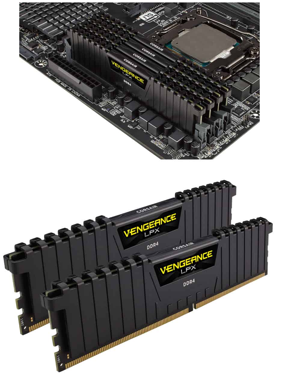 RAM DDR4 16GB (2x8) 3200MHz Corsair Vengeance LPX Black