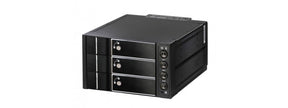 HDD/SSD beépítő keret SNT 5.25 helyre - 3x 2.5/3.5 SAS Raid 0-5 Hot-swap