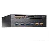 HUB 5.25 USB 3.0 Akasa InterConnect EX 6 Port w/ Fast Charging + 5 Port kártyaolvasó